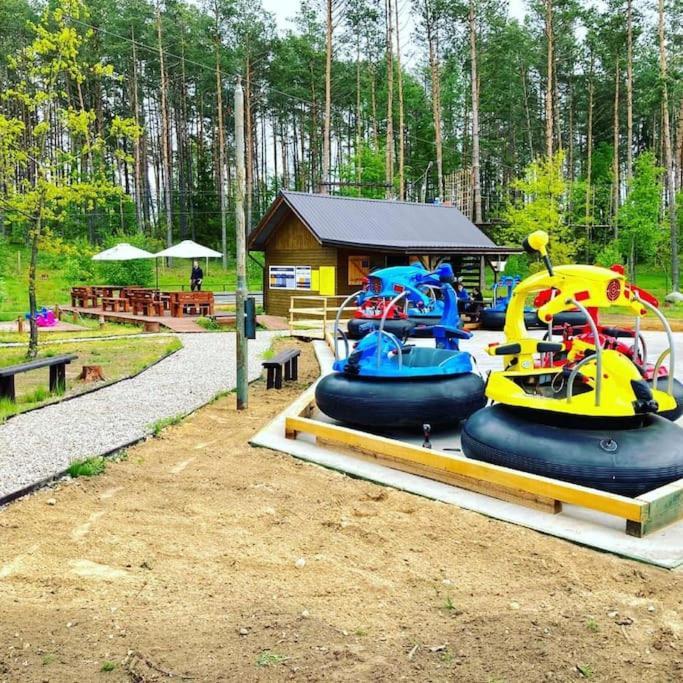 Pastelowy Domek Z Balia Elektryczna Z Jacuzzi Zalakowo Buitenkant foto
